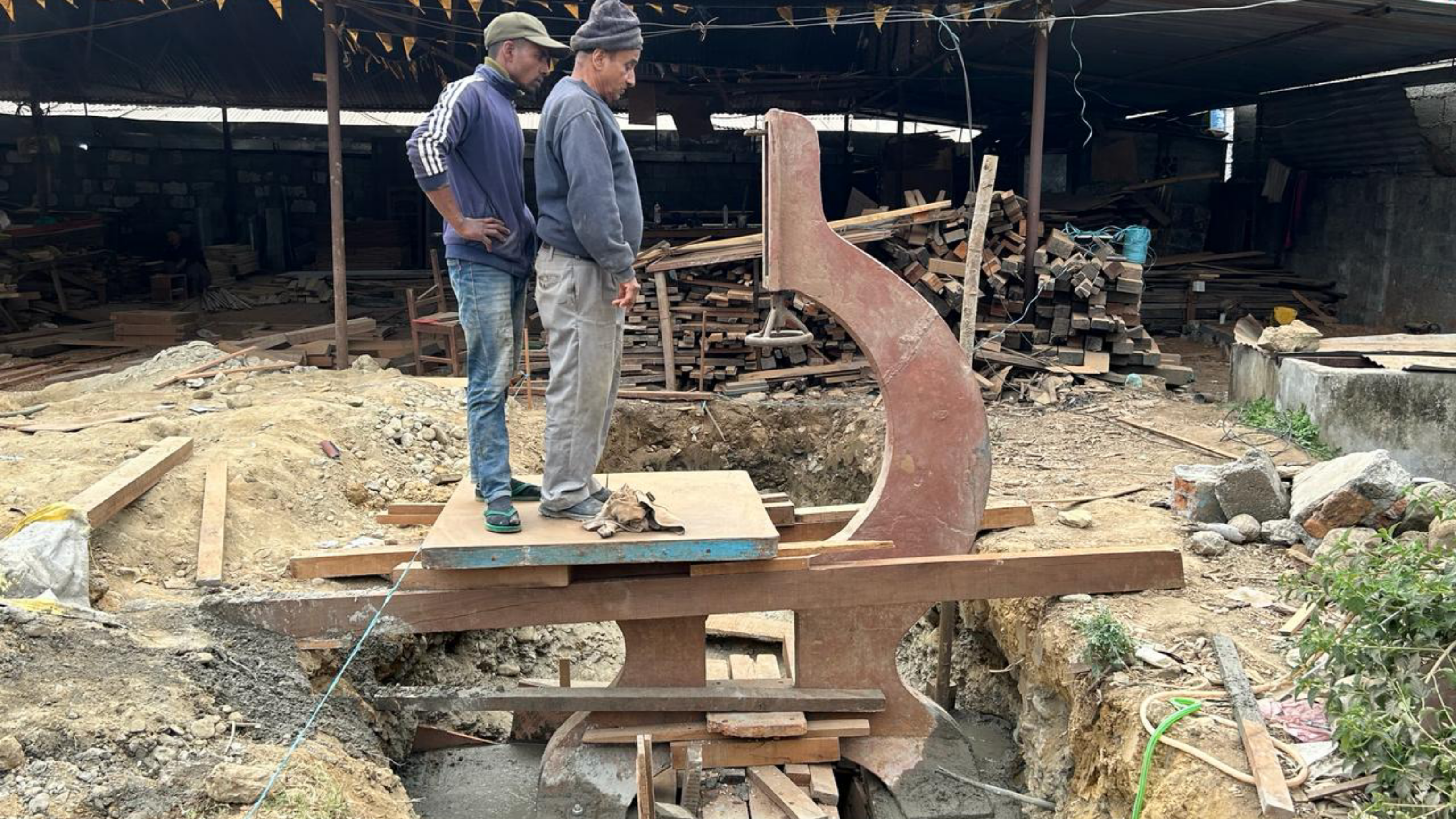 Fitting a Bandsaw of 36 Inch in Birauta Pokhara