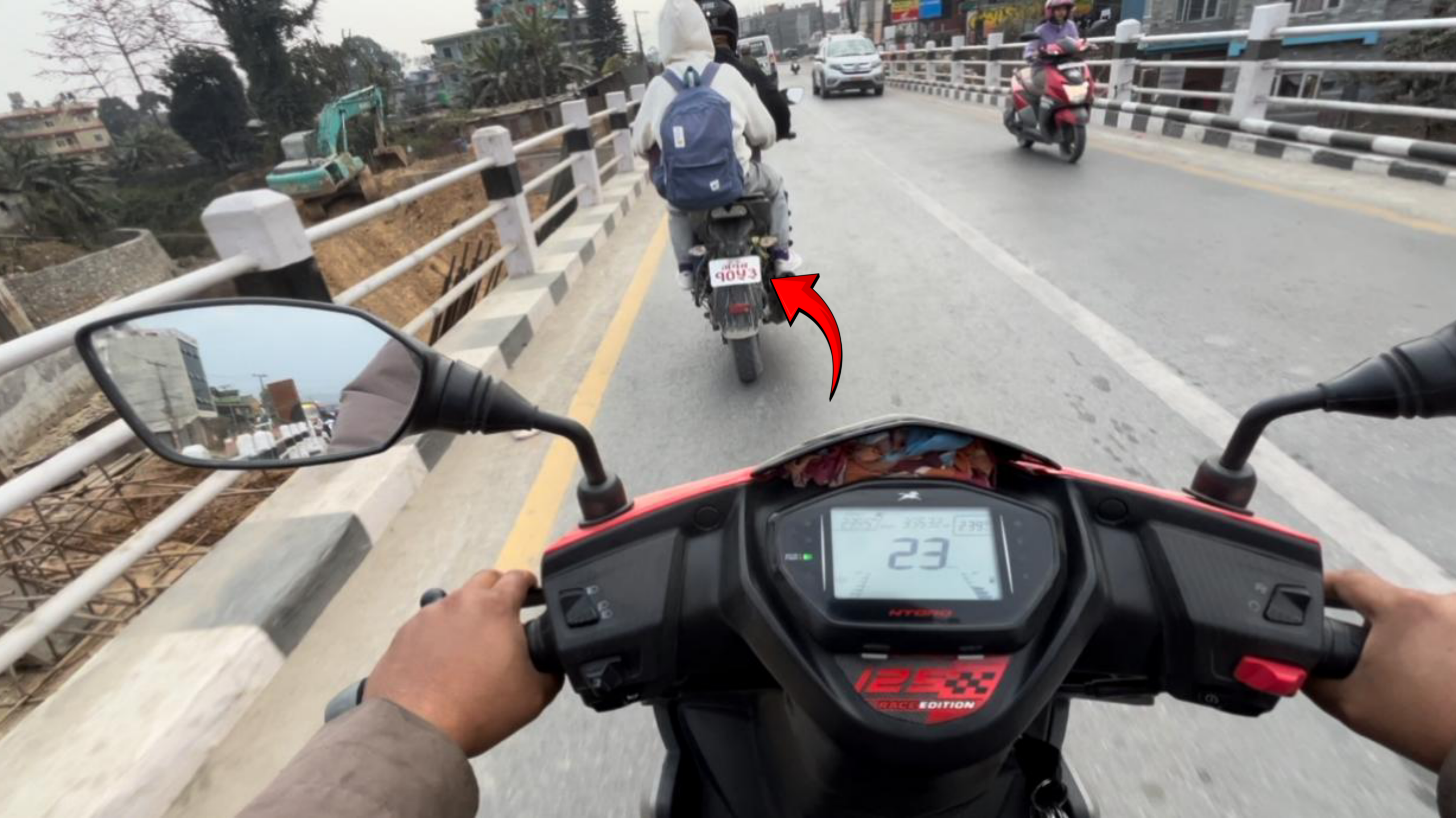 In Pokhara I was seen Driving a Government Motorcycle while Moto Vlog  