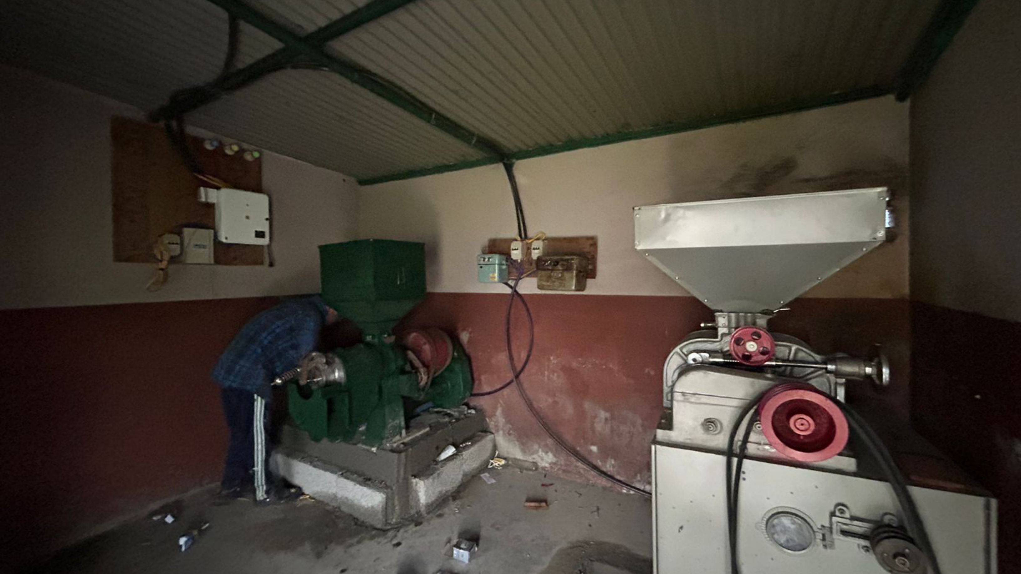 Rithepani machinery and three-phase wiring are done