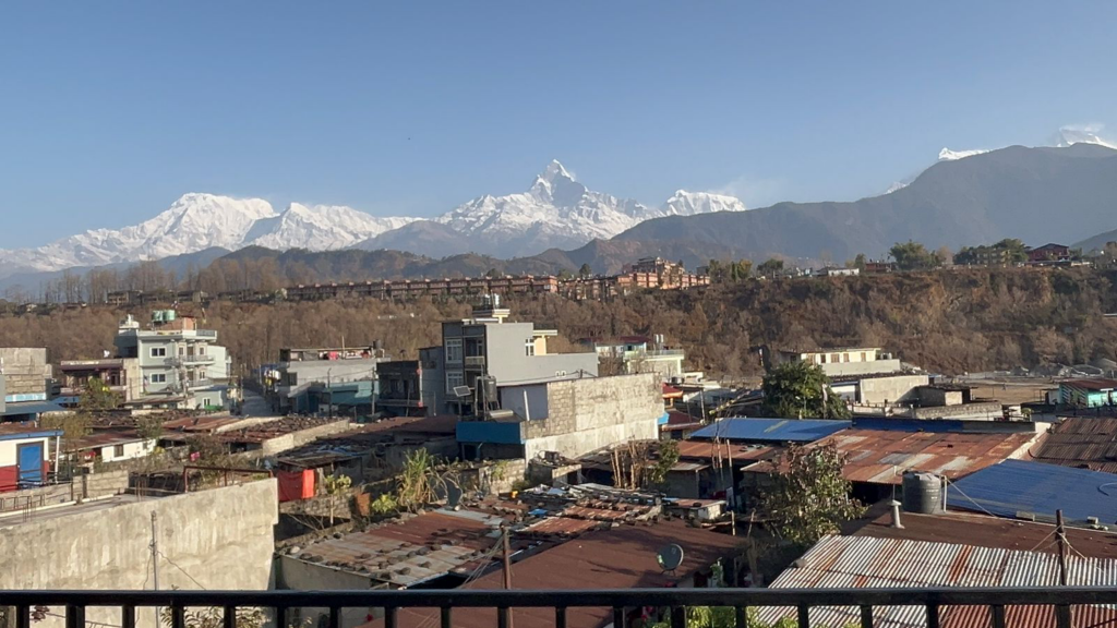 On the 10th of Falgun the Machapuchare mountain was seen and the weather was good