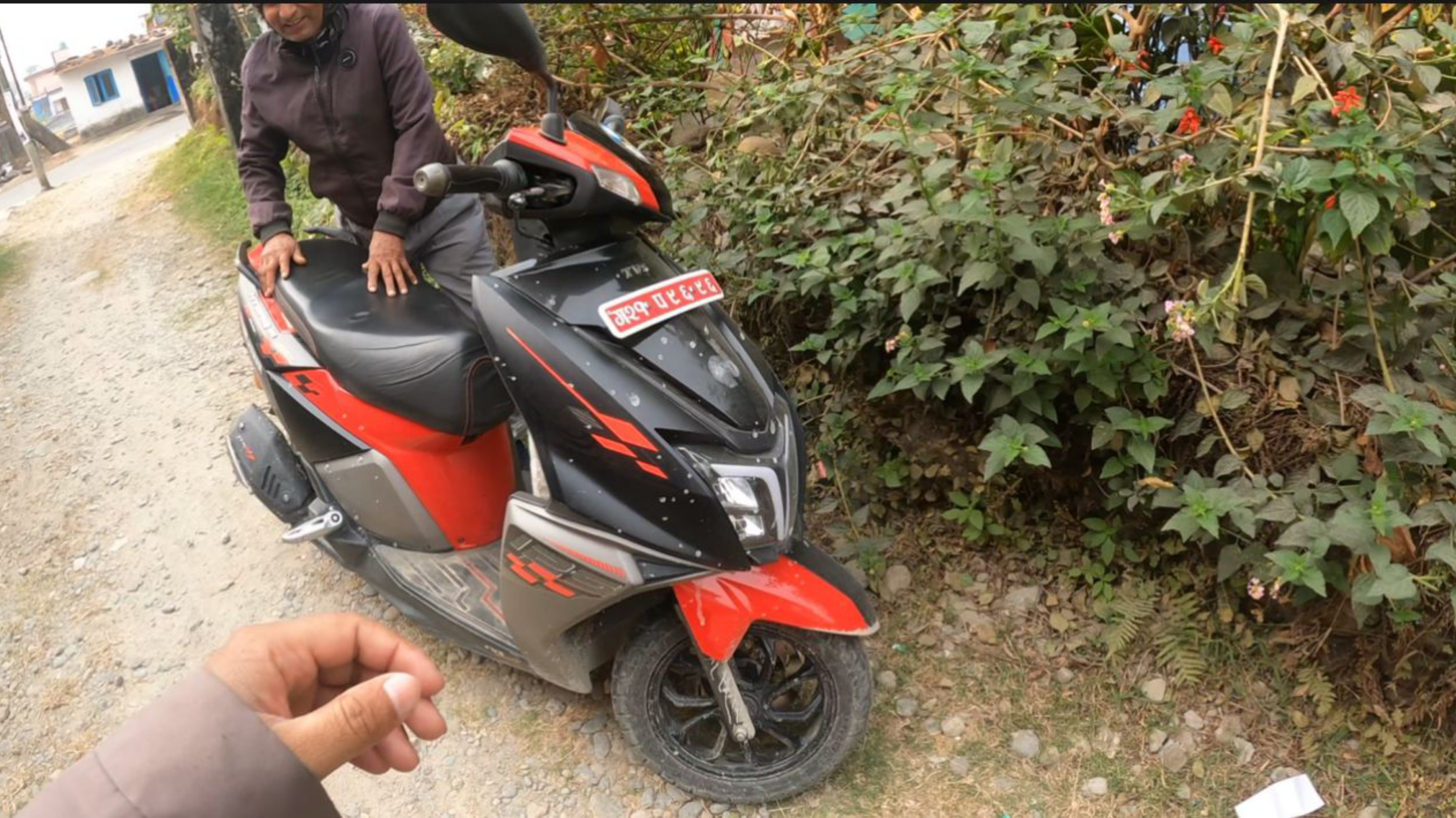 New Mic Test in GoPro With Scooter in Chauthe