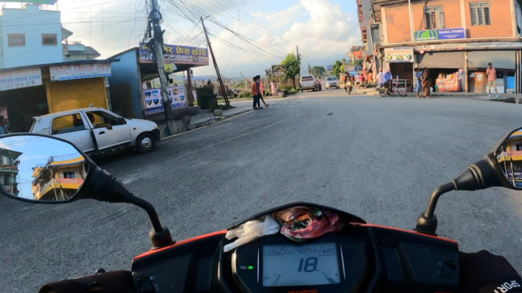 Confused on the Road in Gharipatan Pokhara