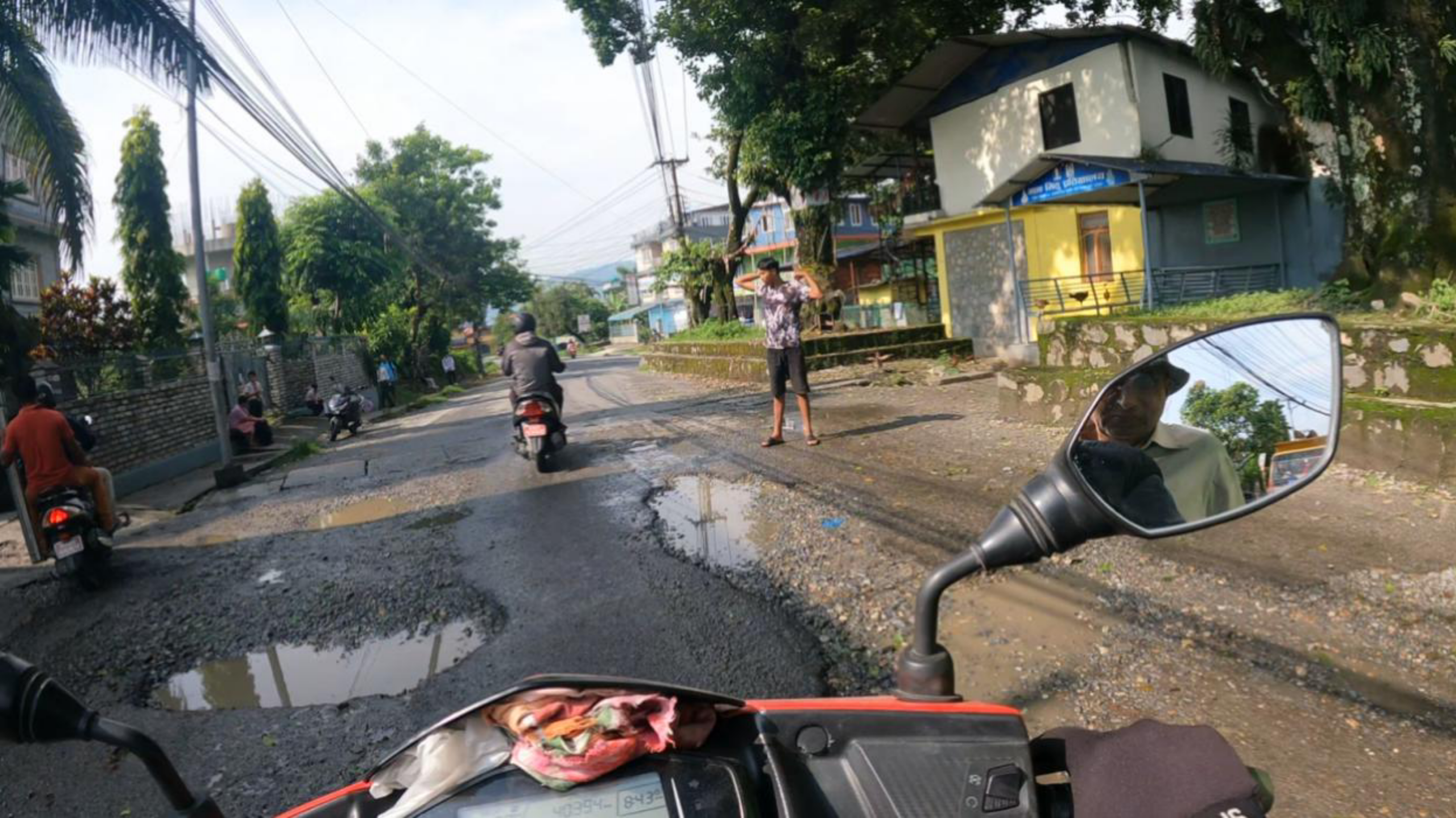 The Road to Rambazar Is Very Bad in Pokhara