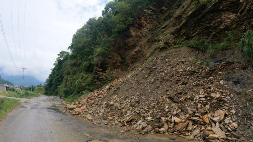 Landslides In Pame Pokhara