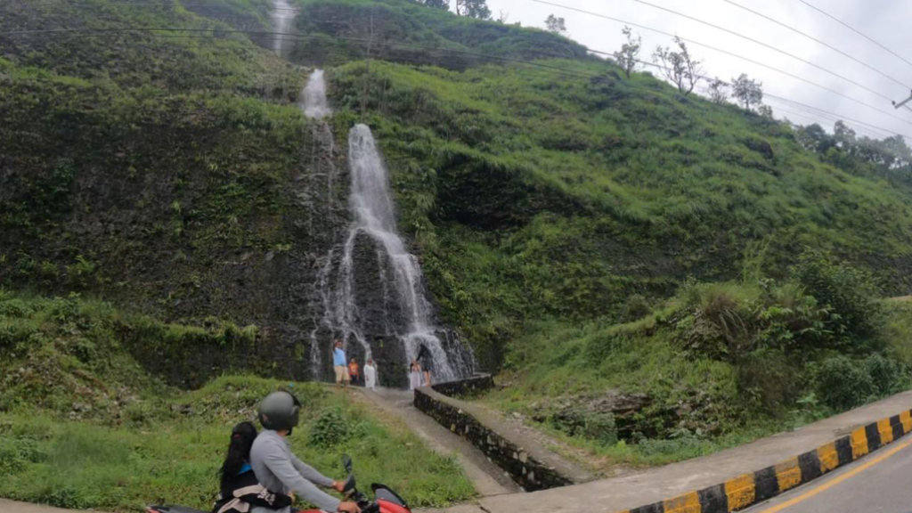 A Beautiful Waterfall In Hemja