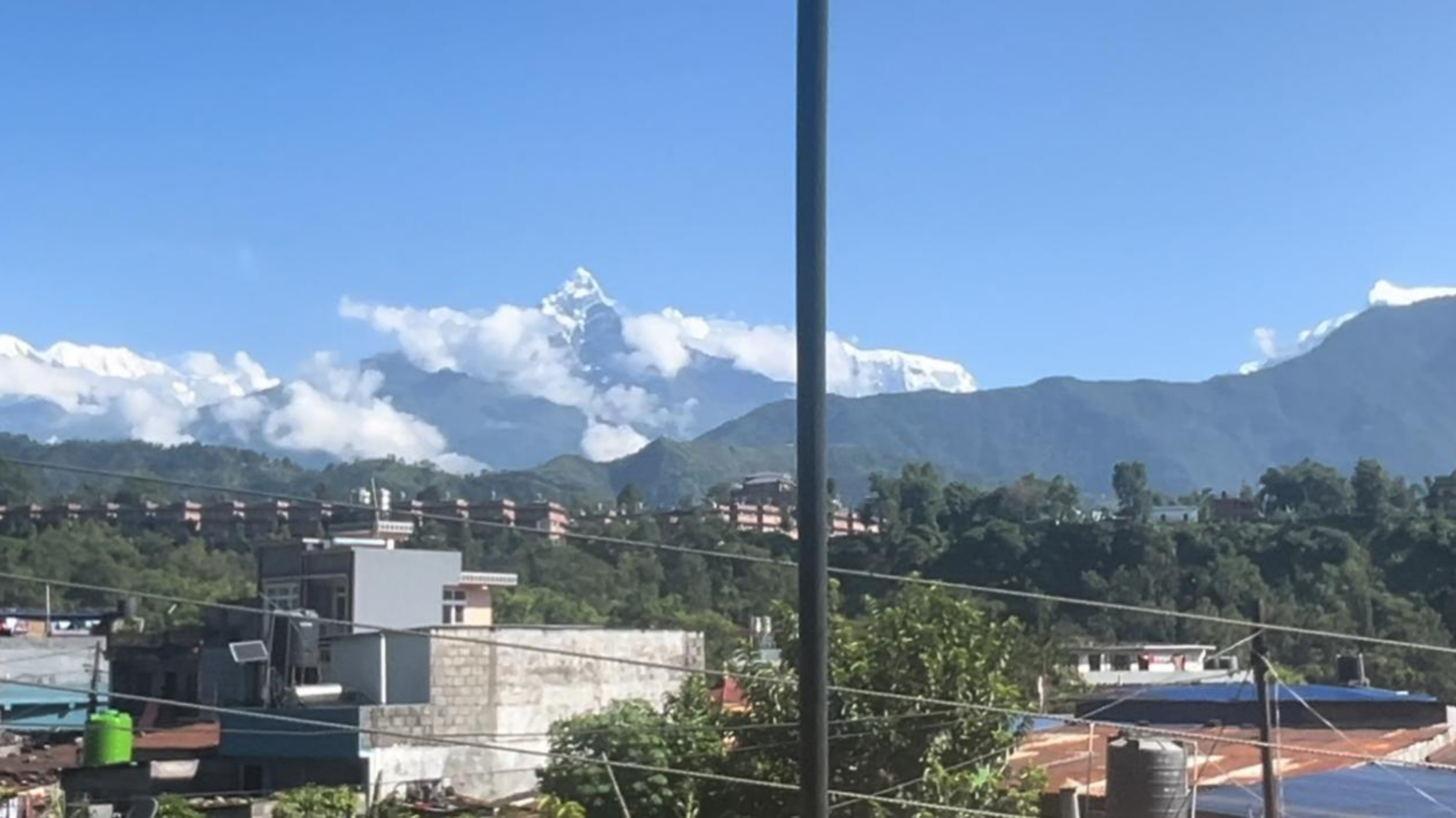 View Of Macchapure Himal In Pokhara