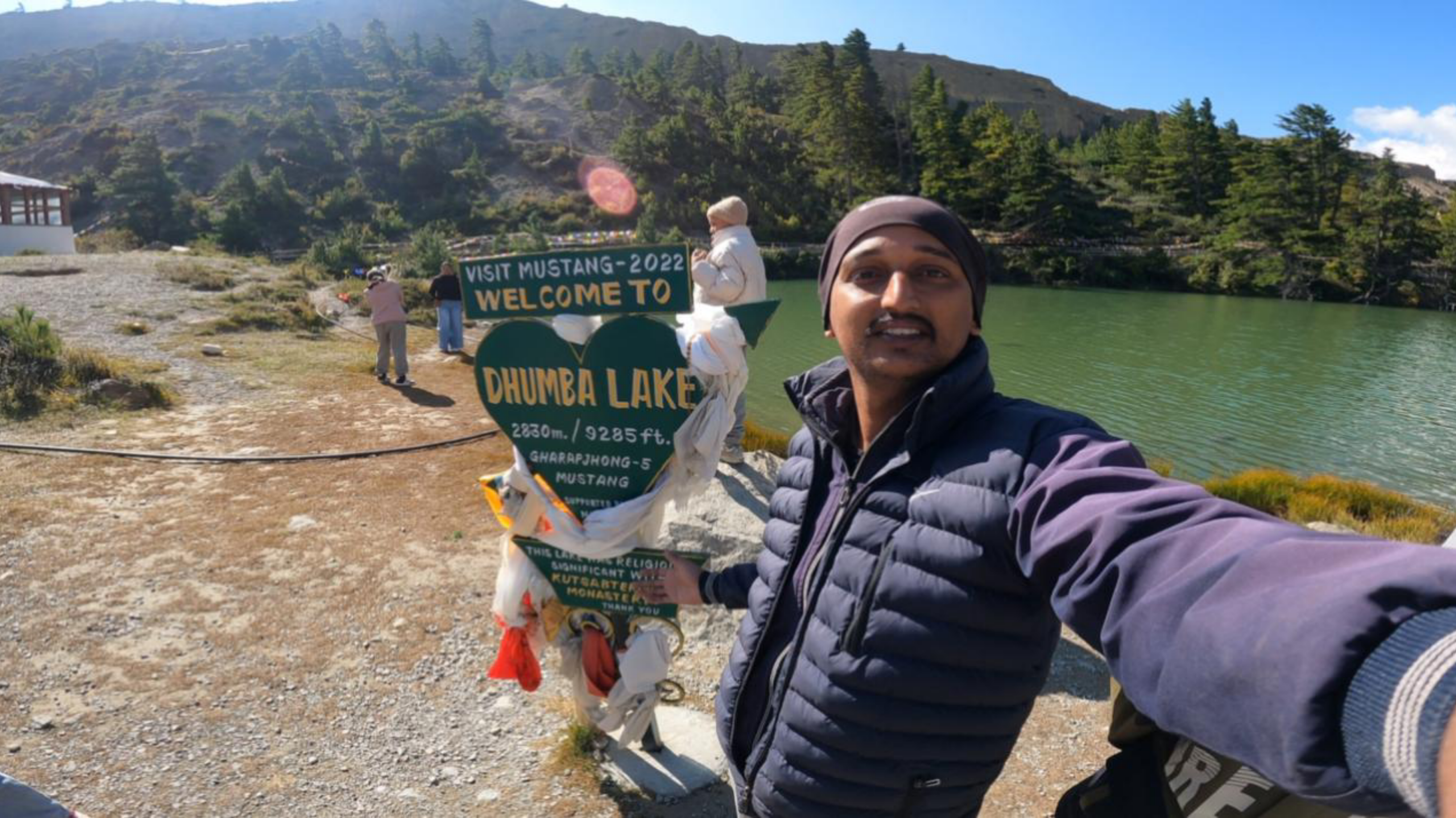 Selfie Photo Of Dhumba Lake Board