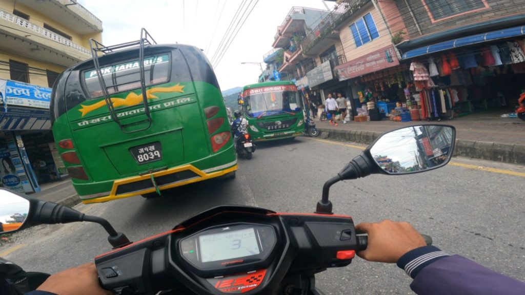 Traffic Jam Happen In Bagar Pokhara