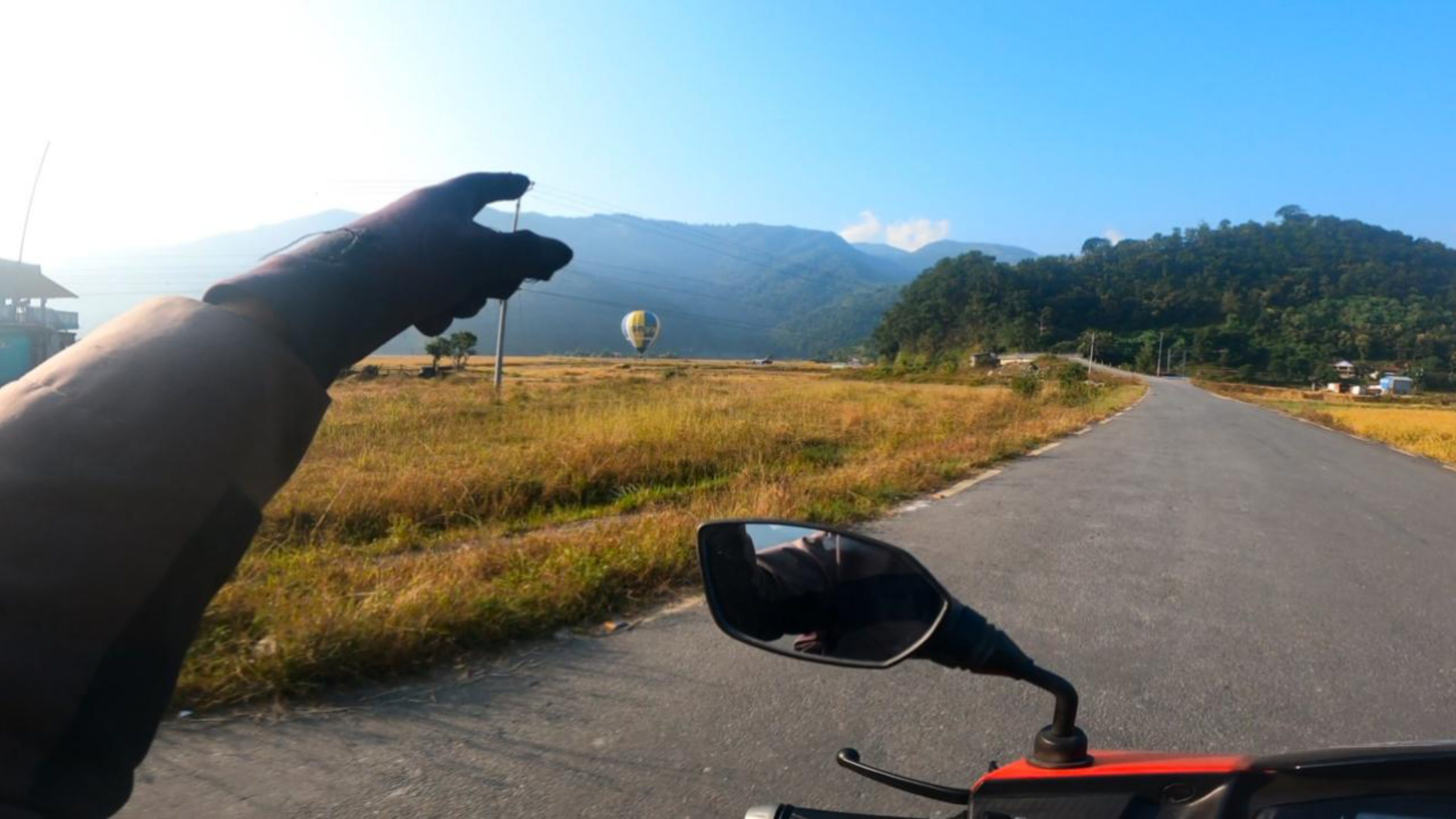 Hot Balloon Seen On Pame Pokhara