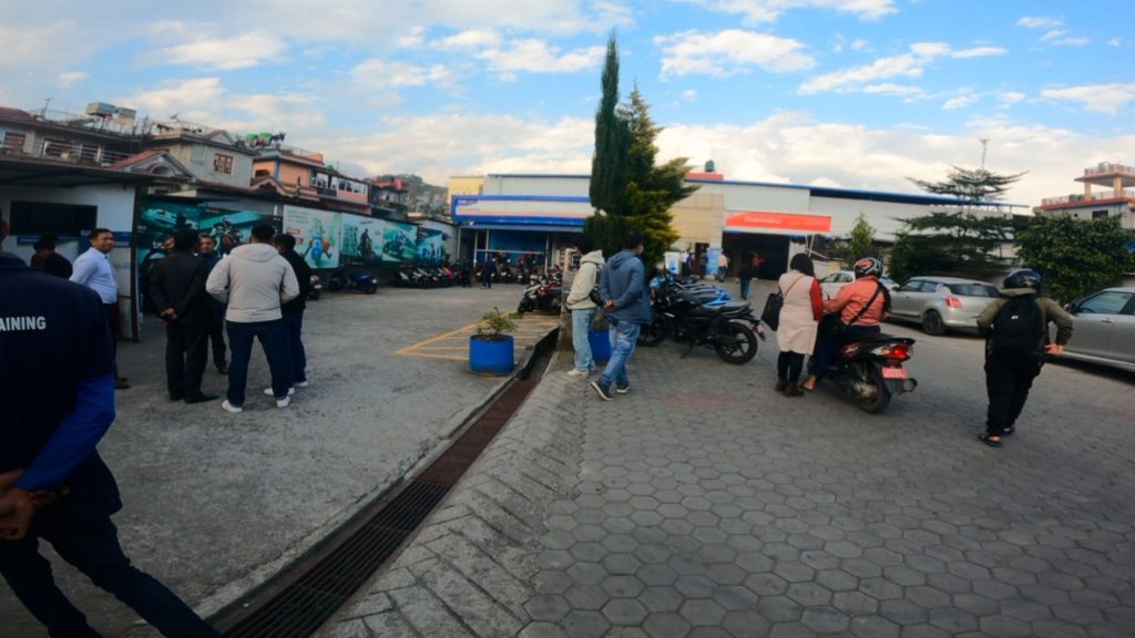 Senior Teams Visit TVS Service Center In Pokhara 