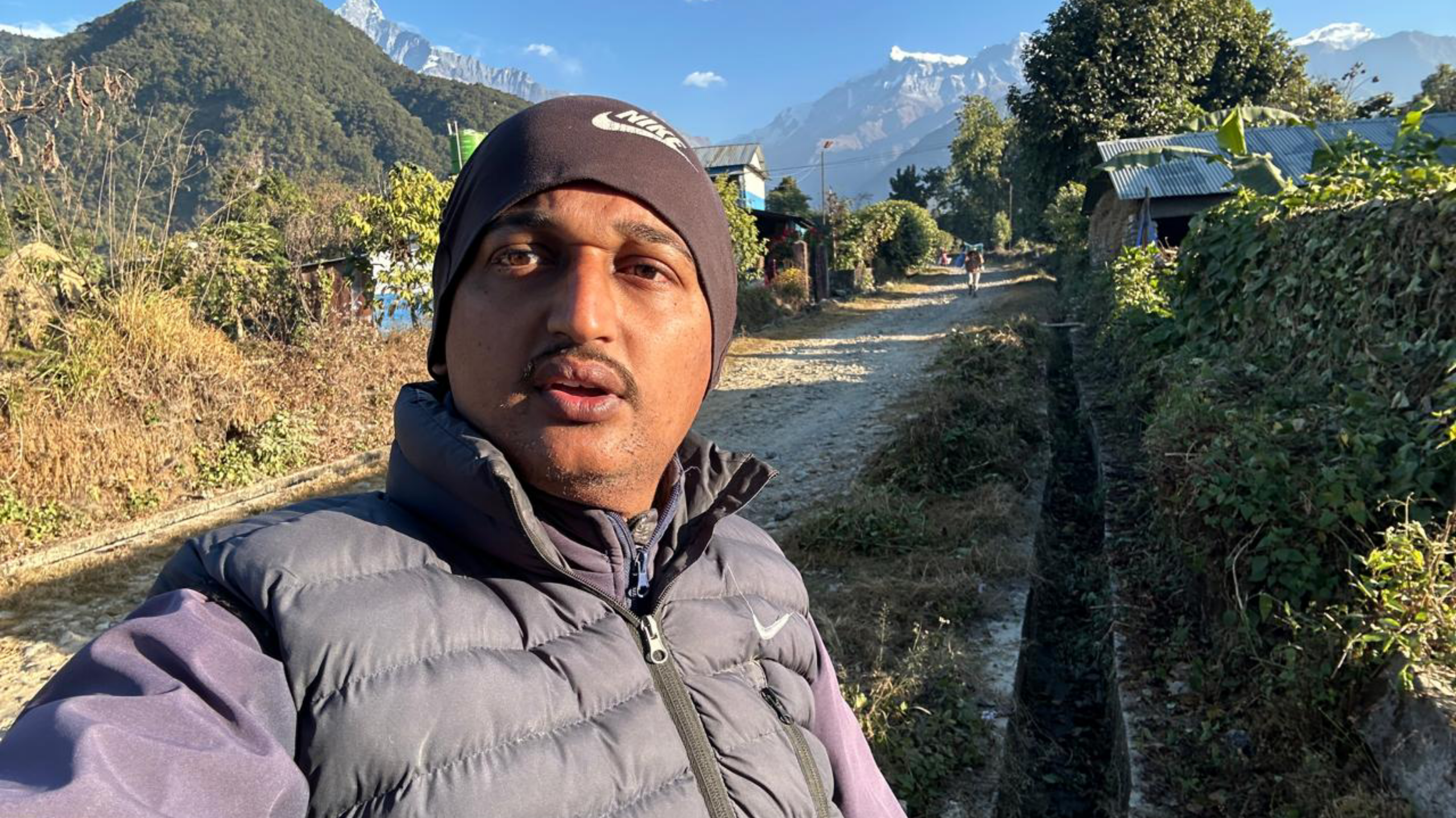 Ghachok Village In The Morning Time In Poush Month 2081