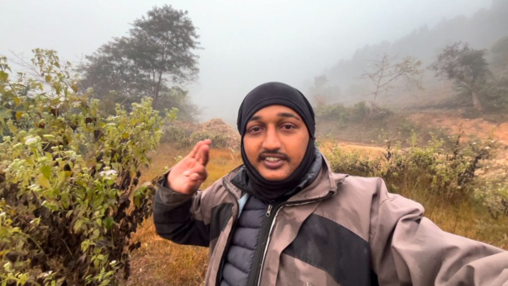 Foggy Weather Happens Pudi Village In Kaski 
