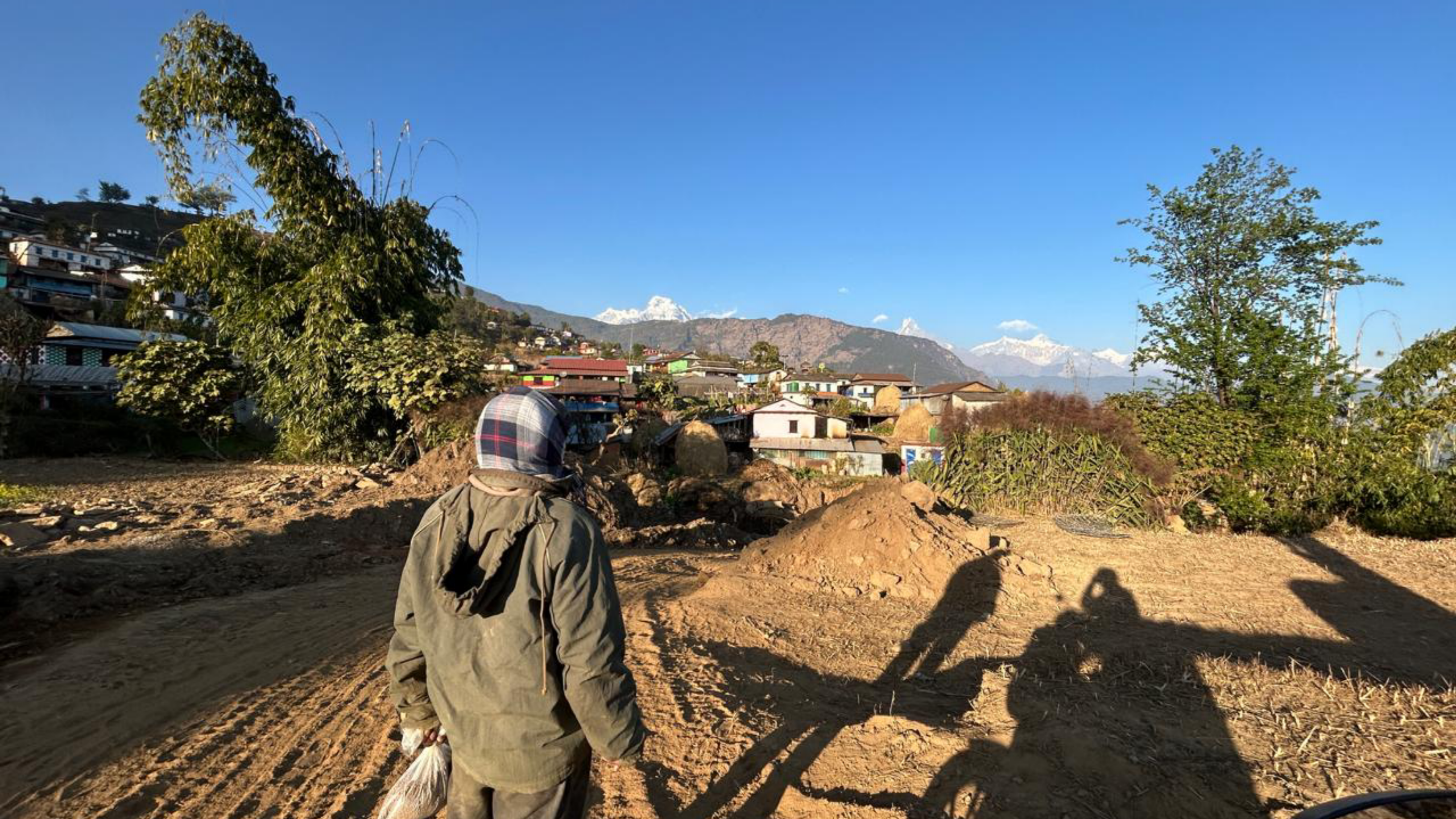Father Takes Selfie In Bajung Village In Parbat