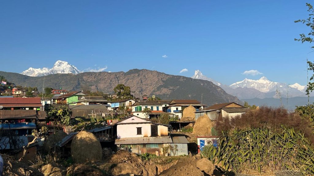 Evening Click Of Bajung Village In Parbat