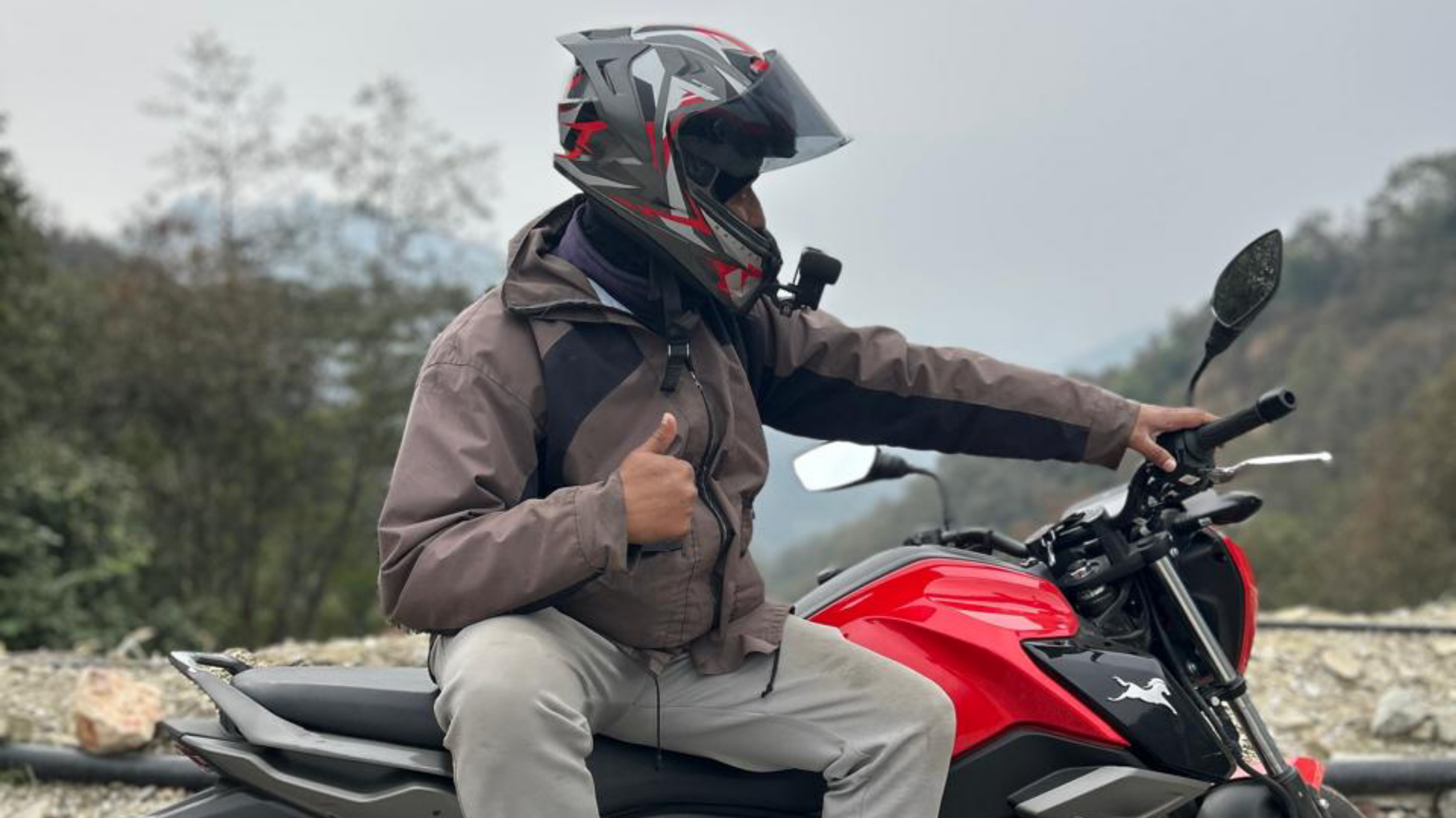 Riding With New Place From Pokhara Area