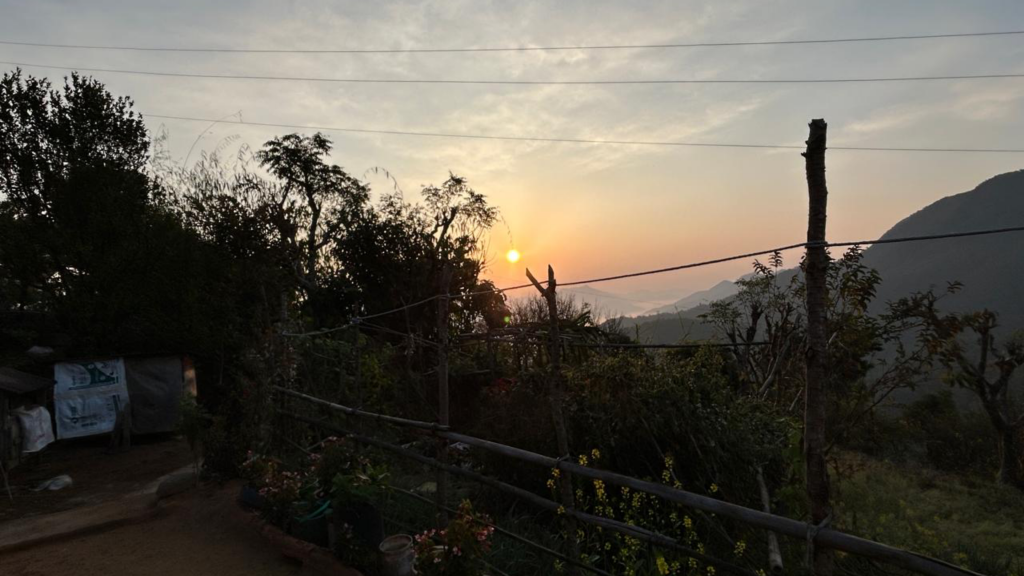 Morning Sunrise View From Taksar Syangja