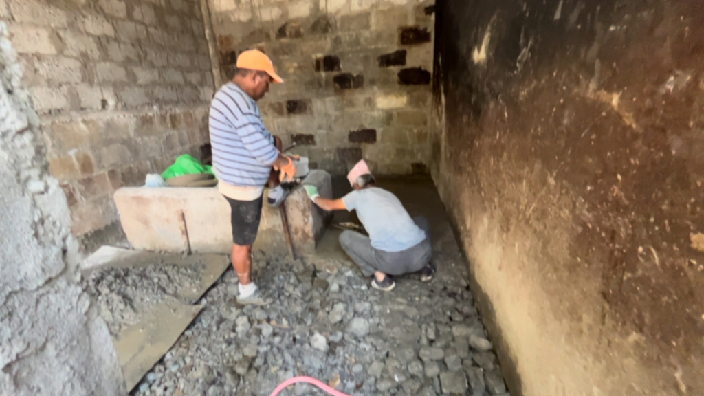 The People Who Were Doing The House Slope Were Working At Home