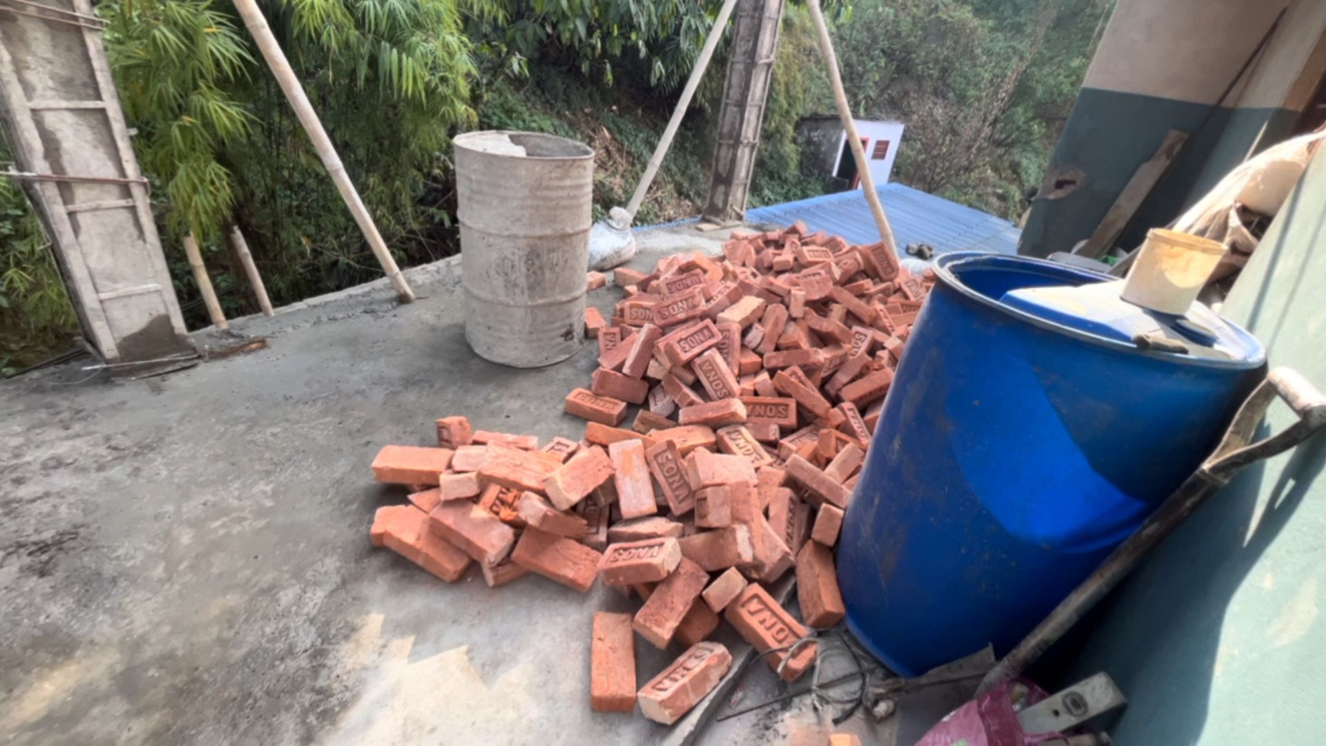 Bricks Were Laid On The House Today