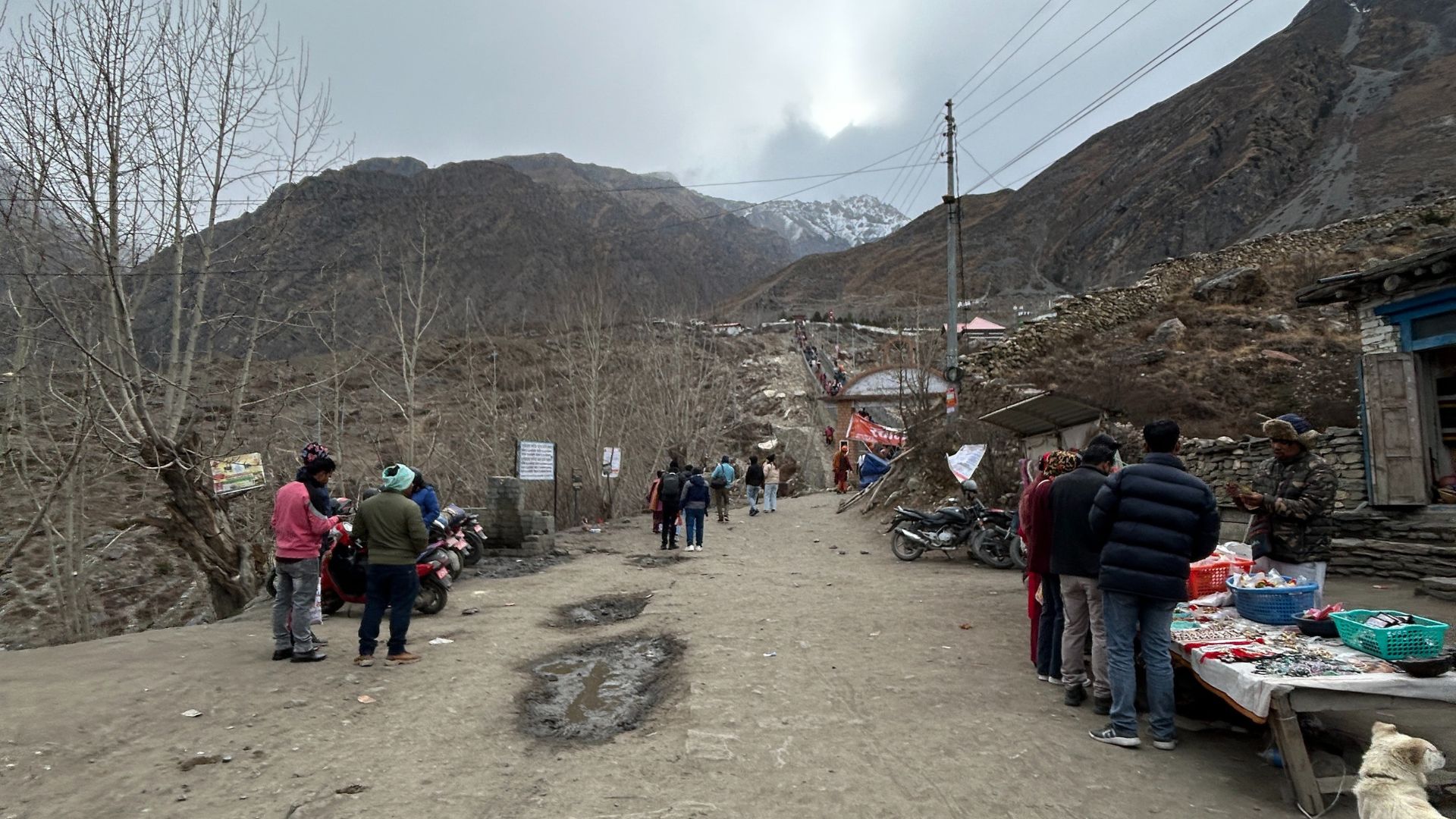 Muktinath Bazar In Mustang
