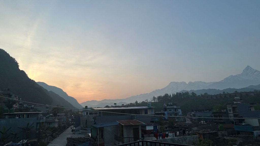 This Is How The Evening Sunset Of Chaitra 28 Looks Like In Pokhara
