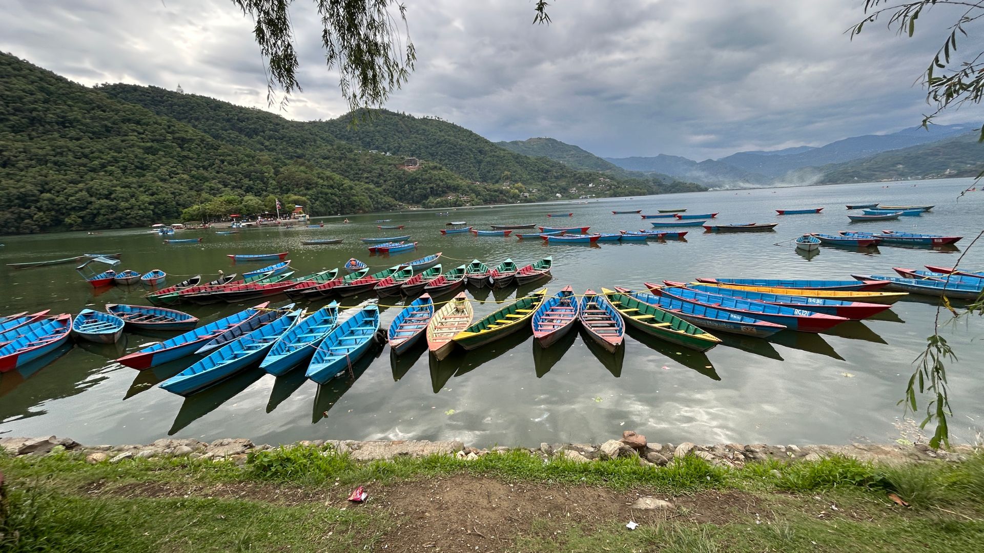 Evening Time On Fewa Lake In Pokhara