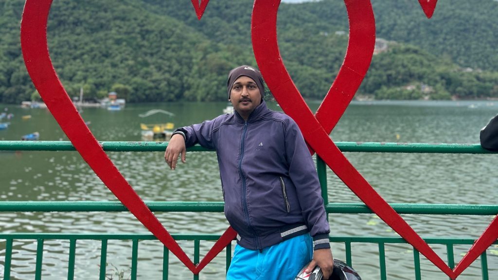 Refresh On Fewa Lake In Pokhara In The Evening Time 