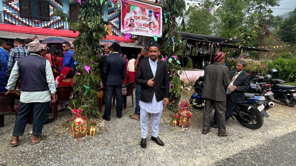 Getting Ready To Go To The Wedding Hall