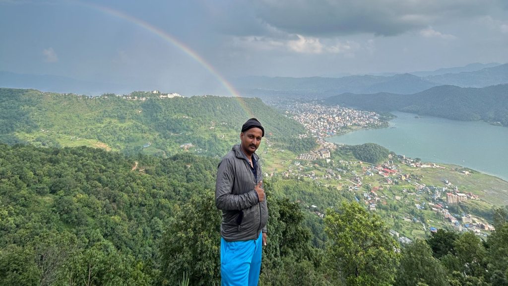 A Rainbow Refreshed My Mind For Moment At A Place Near Pokhara
