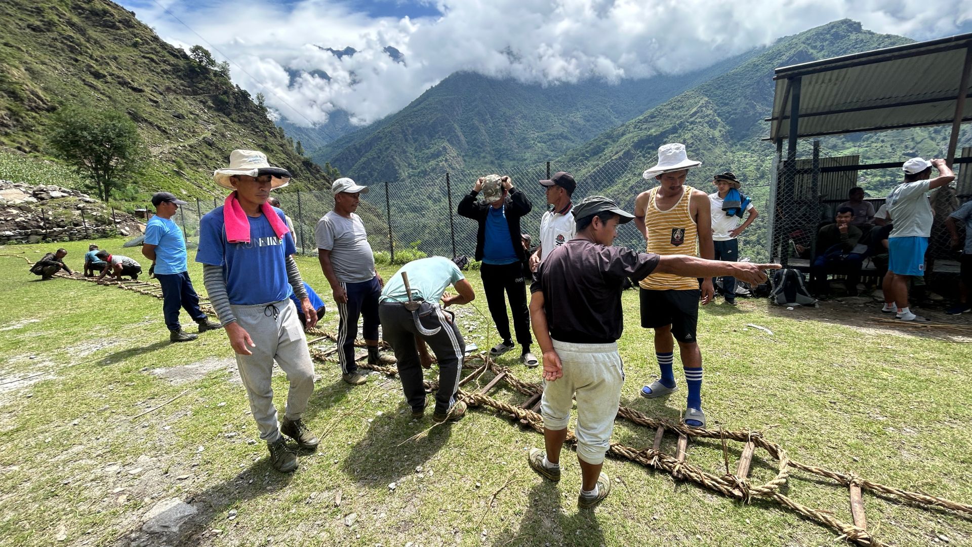 Ready To Go To The Honey Hunting Place In Syange Waterfall In Lamjung 