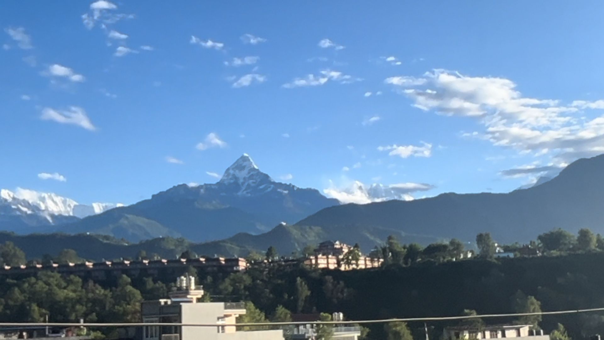 Machhapuchhare Himalayas Looked Like During The Monsoon Season In 2082
