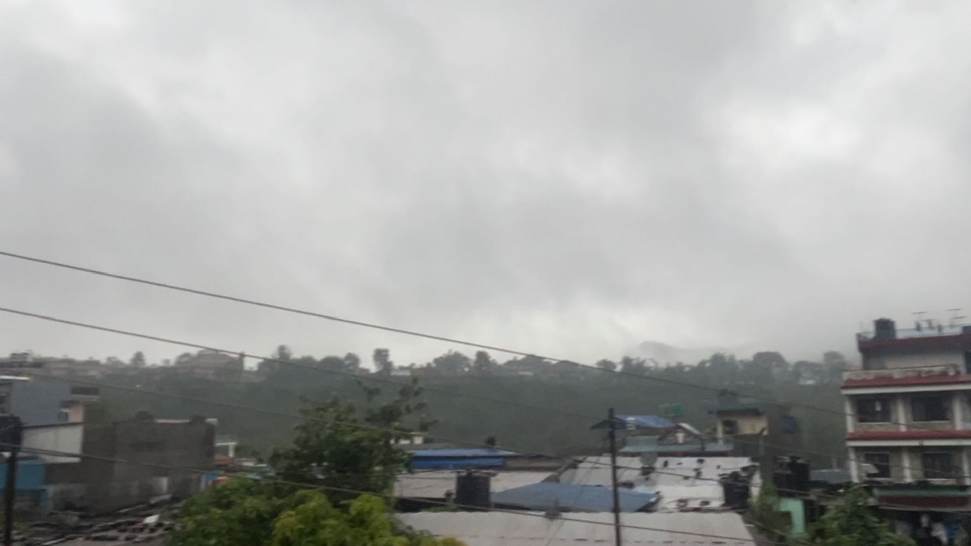 Yesterday Continuing Rainfall Happens In Pokhara