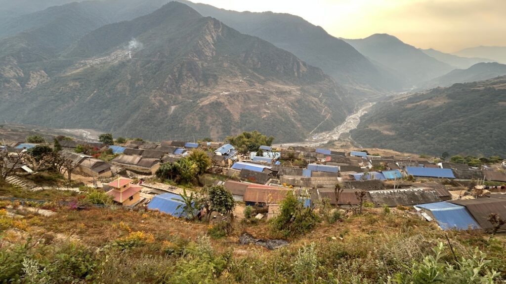 Morning View From Khilang Village In Kaski